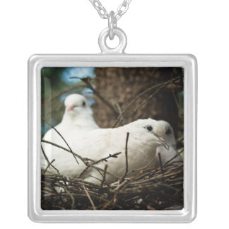 Three in a Tree Silver Plated Necklace