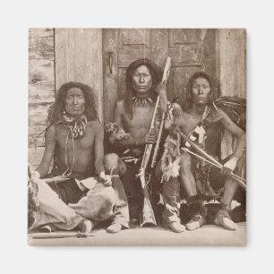 Three Indian Braves, photographed by the Royal Eng Magnet