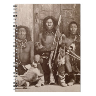 Three Indian Braves, photographed by the Royal Eng Notebook