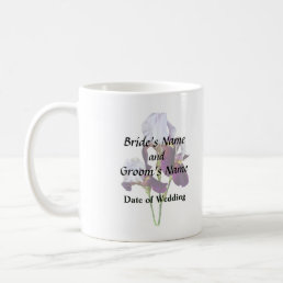 Three Irises in Shades of Magenta Coffee Mug