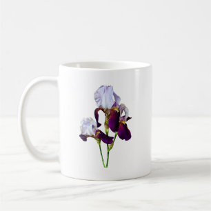 Three Irises in Shades of Magenta Coffee Mug