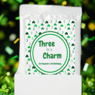 Three Is A Charm St Patrick's Day 3rd Birthday Lemonade Drink Mix