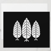 Three Japanese cedars (Front/Back)