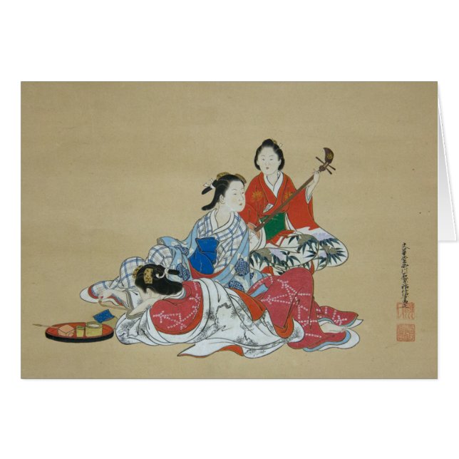 Three Japanese women Cards (Front Horizontal)