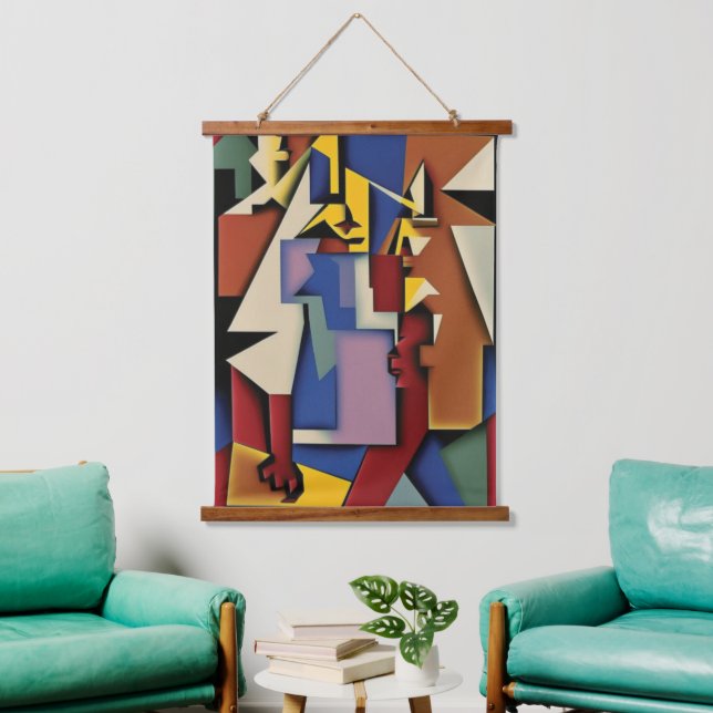 Three Jazz Musicians Wall Tapestry (Living Room)