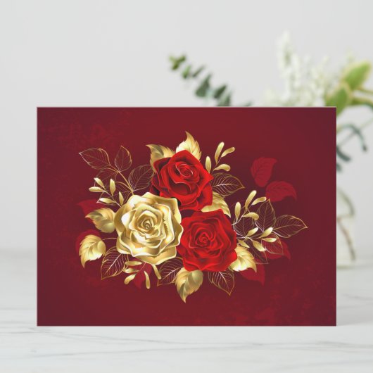 Three Jewelry Roses (Standing Front)