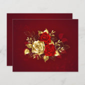 Three Jewelry Roses (Front/Back)