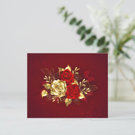 Three Jewelry Roses (Standing Front)