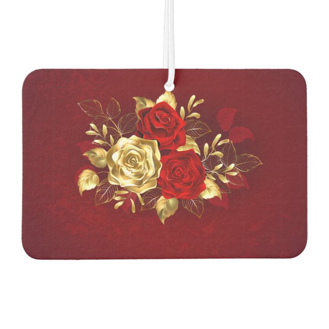 Three Jewelry Roses Air Freshener (Front)