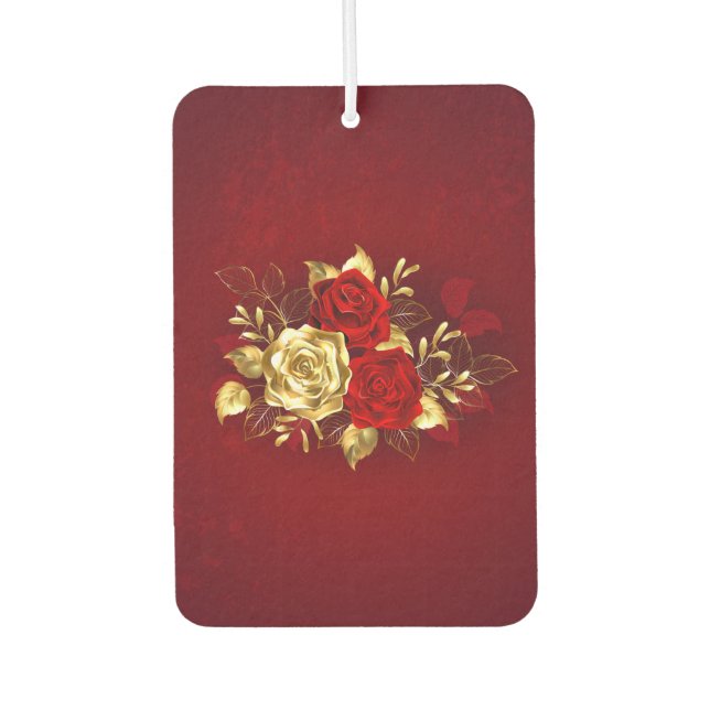 Three Jewelry Roses Air Freshener (Front)