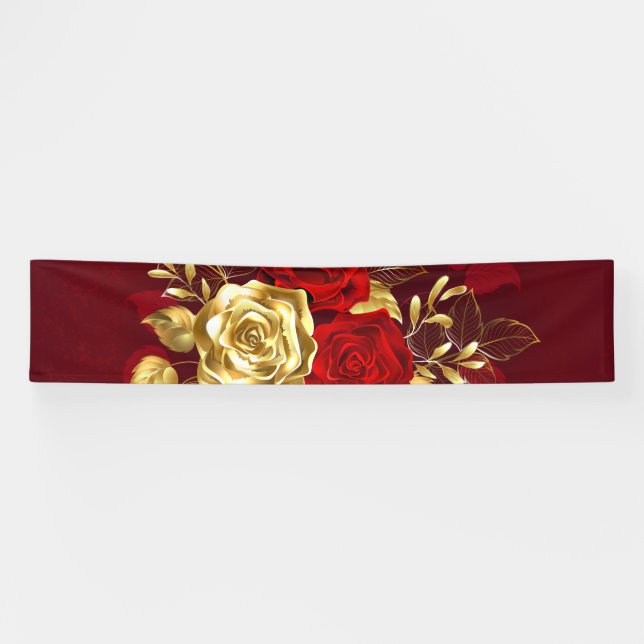 Three Jewelry Roses Banner (Horizontal)