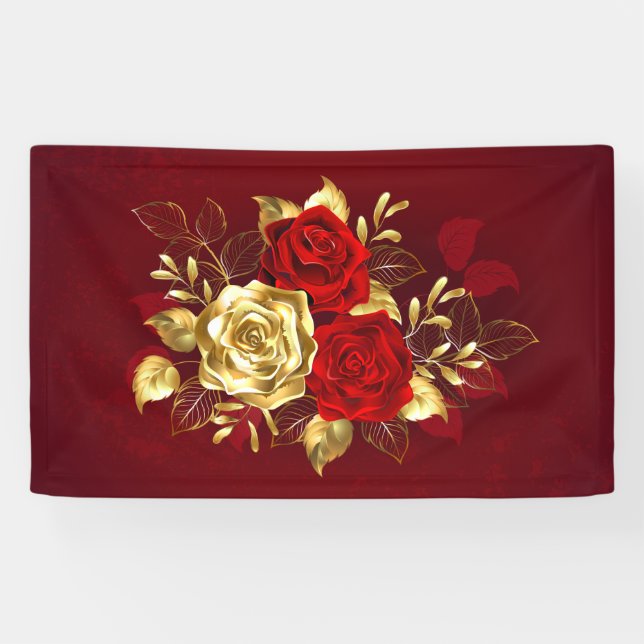 Three Jewelry Roses Banner (Horizontal)