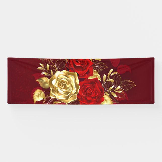 Three Jewelry Roses Banner (Horizontal)