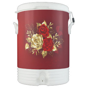 Three Jewelry Roses Beverage Cooler