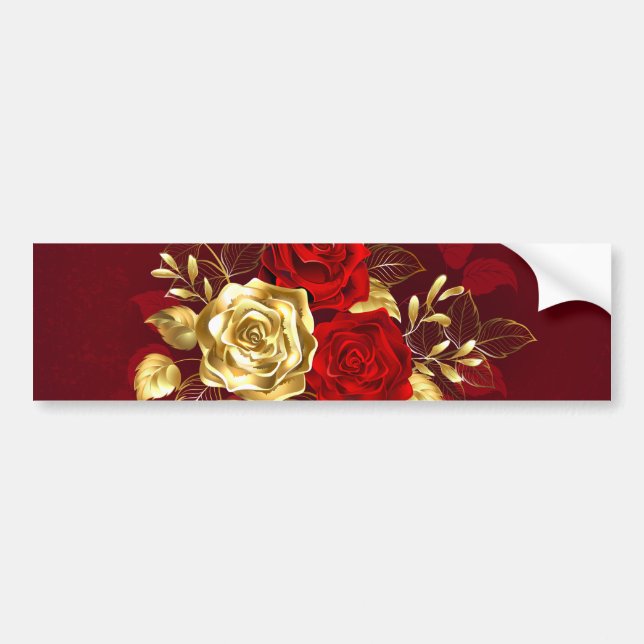 Three Jewelry Roses Bumper Sticker (Front)