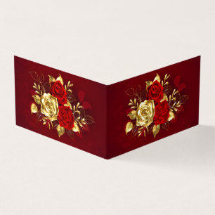 Three Jewelry Roses Business Card