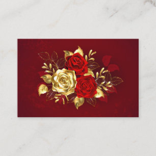 Three Jewelry Roses Business Card