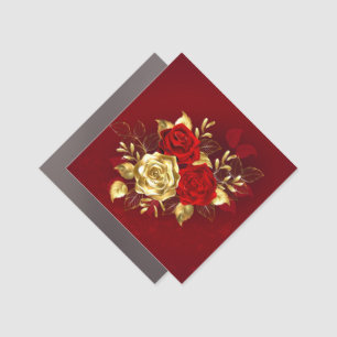 Three Jewelry Roses Car Magnet