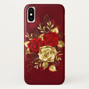 Three Jewelry Roses iPhone X Case