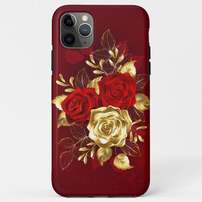 Three Jewelry Roses Case-Mate iPhone Case (Back)
