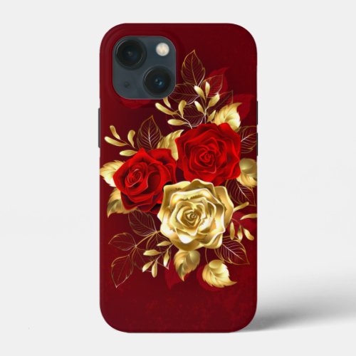 Three Jewelry Roses iPhone 13 Mini Case