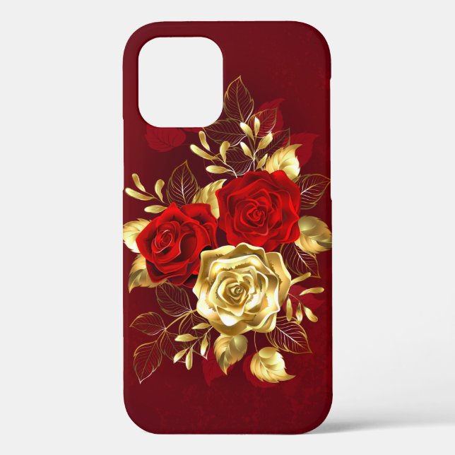 Three Jewelry Roses Case-Mate iPhone Case (Back)