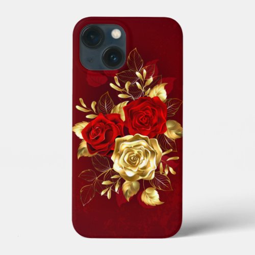 Three Jewelry Roses iPhone 13 Mini Case