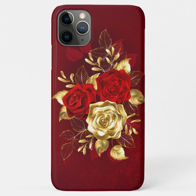 Three Jewelry Roses Case-Mate iPhone Case (Back)