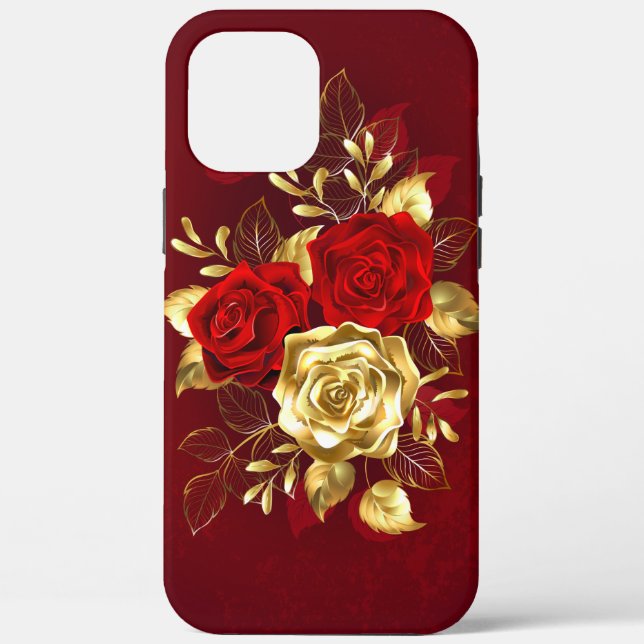 Three Jewelry Roses Case-Mate iPhone Case (Back)