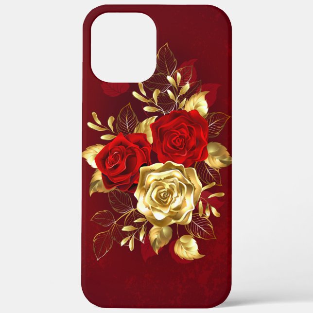 Three Jewelry Roses Case-Mate iPhone Case (Back)