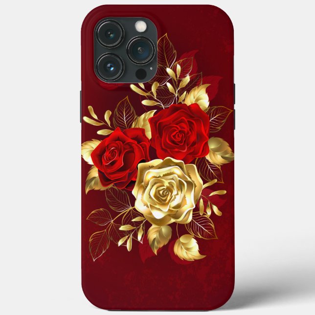 Three Jewelry Roses Case-Mate iPhone Case (Back)