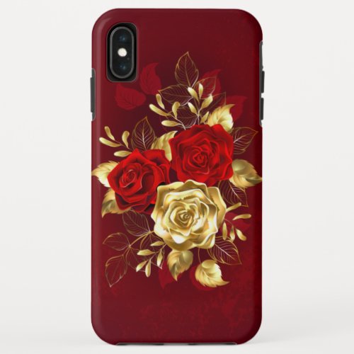 Three Jewelry Roses iPhone XS Max Case
