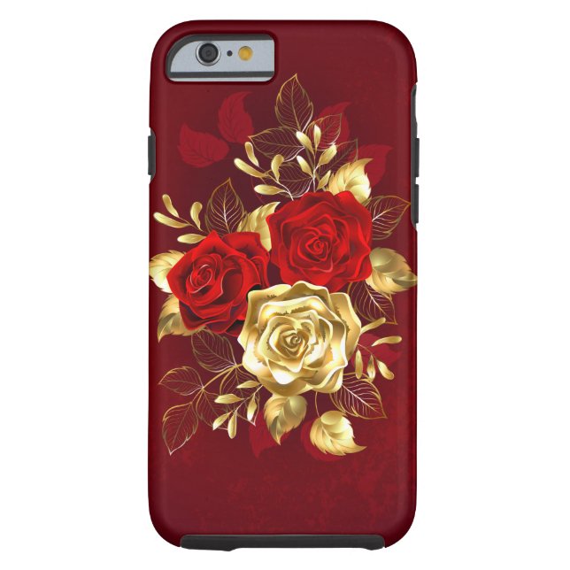 Three Jewelry Roses Case-Mate iPhone Case (Back)