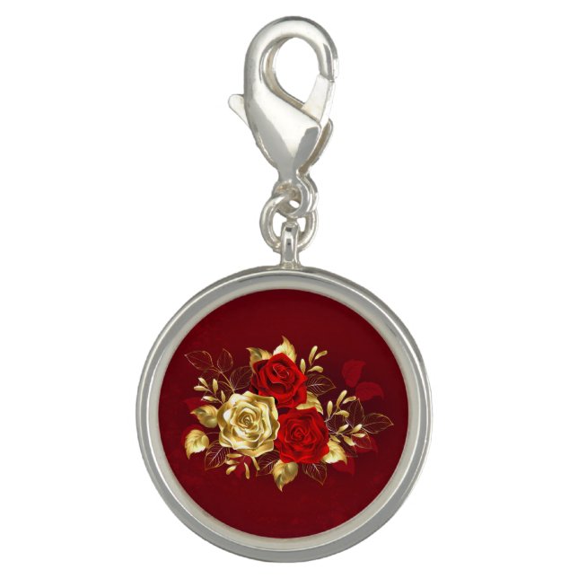 Three Jewelry Roses Charm (Front)