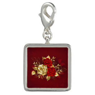 Three Jewelry Roses Charm