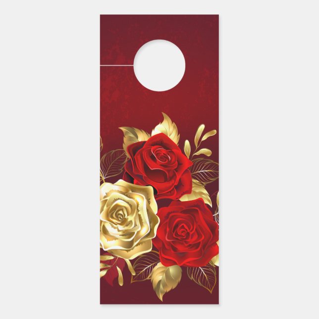 Three Jewelry Roses Door Hanger (Front)