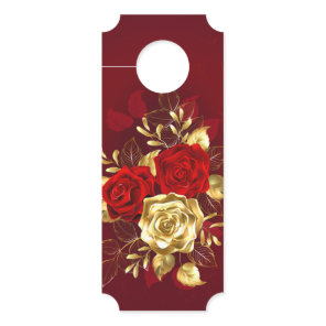 Three Jewelry Roses Door Hanger