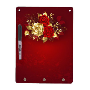 Three Jewelry Roses Dry Erase Board