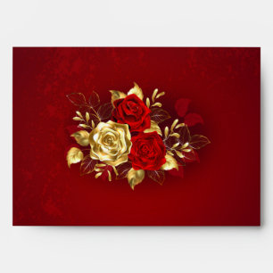 Three Jewelry Roses Envelope