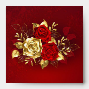 Three Jewelry Roses Envelope