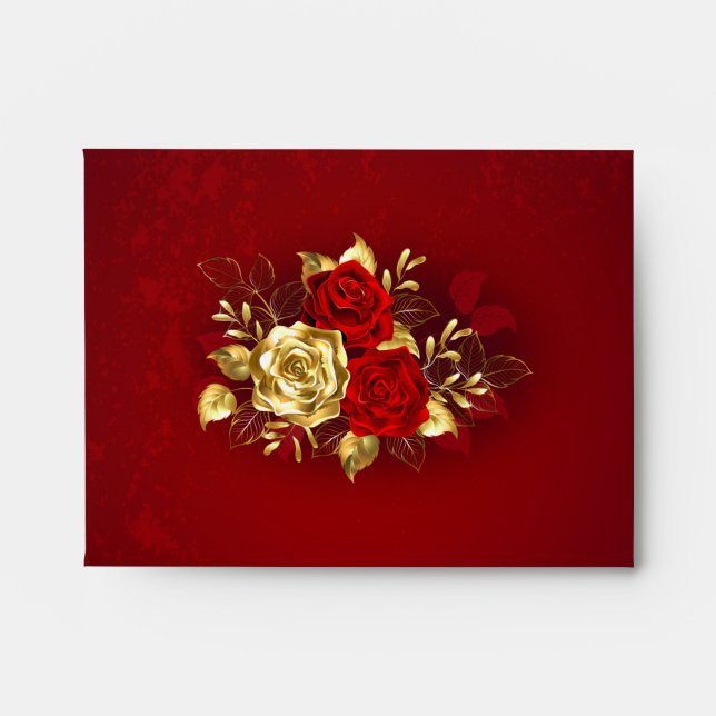 Three Jewelry Roses Envelope (Front)