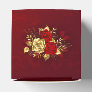 Three Jewelry Roses Favor Boxes