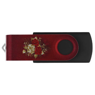 Three Jewelry Roses Flash Drive