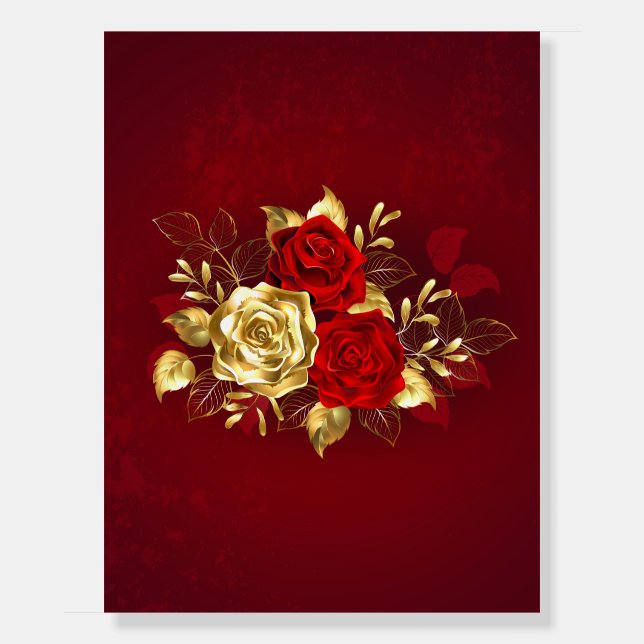 Three Jewelry Roses Foam Board (Front)