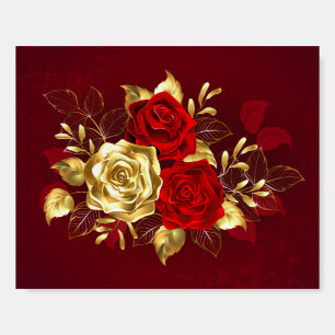 Three Jewelry Roses Foam Board