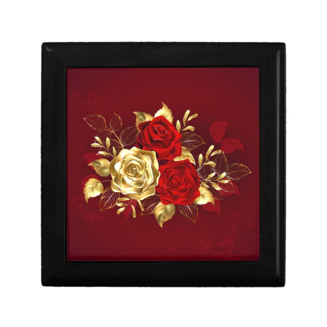 Three Jewelry Roses Gift Box (Front)