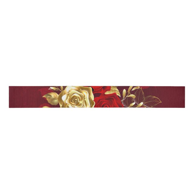 Three Jewelry Roses Grosgrain Ribbon (Front)
