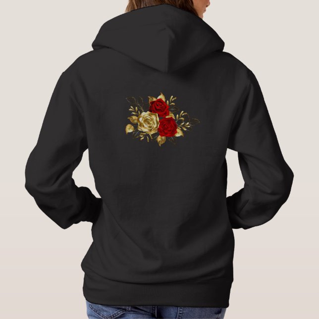 Three Jewelry Roses Hoodie (Back)
