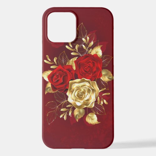 Three Jewelry Roses iPhone 12 Case