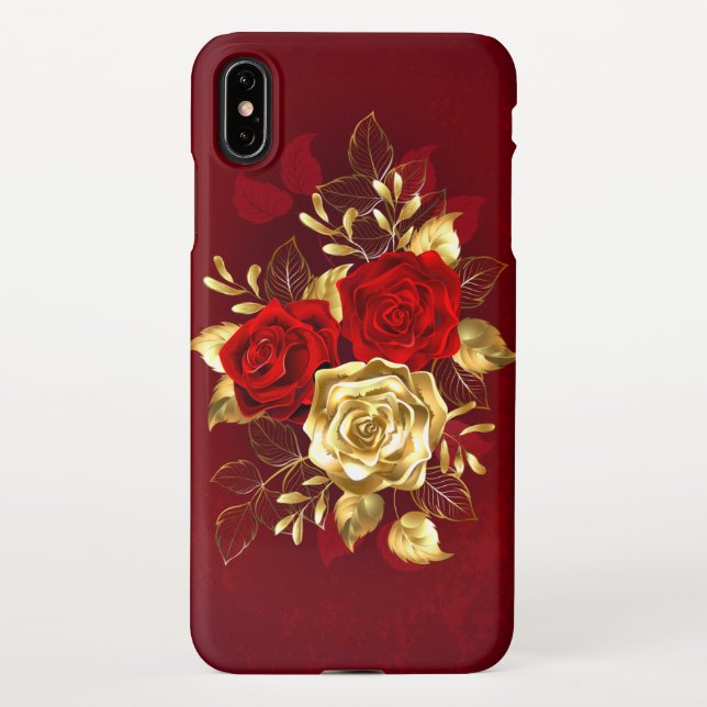 Three Jewelry Roses iPhone Case (Back)